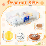 H1vojoxo 40PCS Creative Sport Ball Push Pins for Cork Board, Mini Decorative Resin Ball Push Pins, Football Thumb Packs for Bulletin Board, Rugby Thumb Tacks, Decorative Cute Push Pins for Wall Map