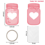H1vojoxo 40PCS Valentines Day Gift Cards for Kids, Colorful Jars Happy Valentine Greeting Cards Bulks, Valentine Exchange Cards for Boys Girls, Valentine Cards for Party Favor (Candy Not Included) 
