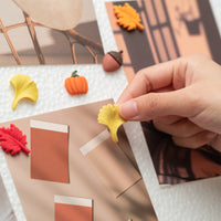 H1vojoxo 40PCS Autumn Push Pins Decoration for Cork Board, Fall Decorative Thumb Tacks, Fall Leaves Push Pins for Bulletin Board, Sunflower Push Pins for Autumn, Pine Cones Push Pins for Fall
