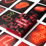 H1vojoxo 50PCS Red neon Room Decor Aesthetic Poster Wall Collage Kit, Red neon Style Wall Print for Teen Room, Red neon Style Photo Collection Dorm Decor for Boys Girls, Trendy Wall Print Kit 4*6 Inch