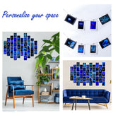 H1vojoxo 50PCS Blue Neon Room Decor Aesthetic Poster Wall Collage Kit, Blue Neon Style Wall Print for Teen Room, Blue Neon Style Photo Collection Dorm Decor for Teens, Trendy Wall Print Kit 4*6 Inch